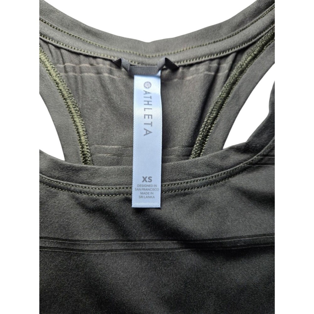 Athleta Olive Green Racerback Tank - Picture 5 of 6